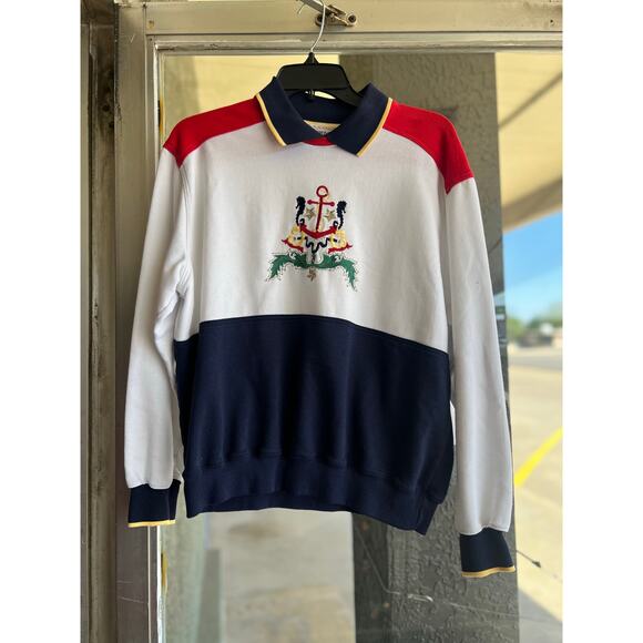 Vintage 1980’s Alfred Dunner anchor pullover sweatshirt size M - Picture 1 of 3
